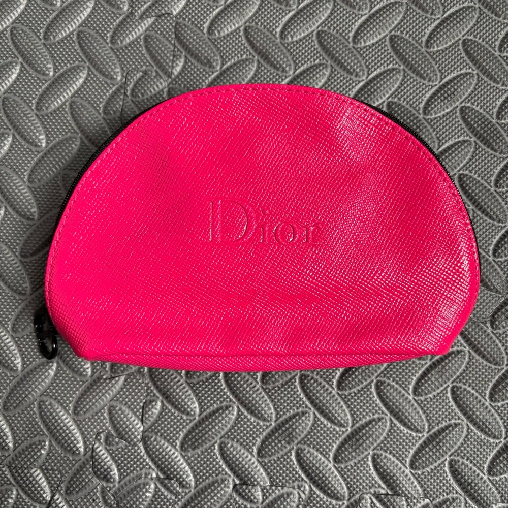Dior Vibrant Pink Makeup Cosmetic Bag/Pouch